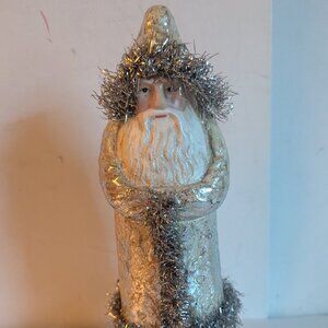 NWT Charming Vintage Santa Claus Christmas Belsnickel Tinsel Holiday Home Decor
